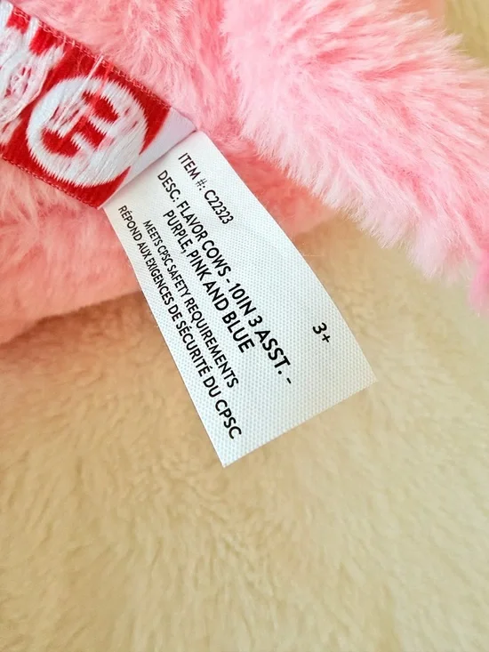 Fiesta Strawberry Pink Cow Plush - Kawaii - Picture 7 of 10